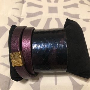 Python cuff/wrap bracelet💜💙